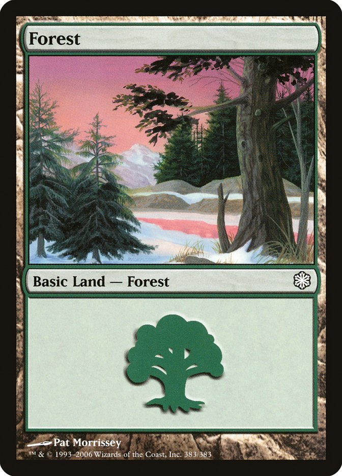 Forest (383) [Coldsnap Theme Decks] MTG Single Magic: The Gathering | Red Claw Gaming