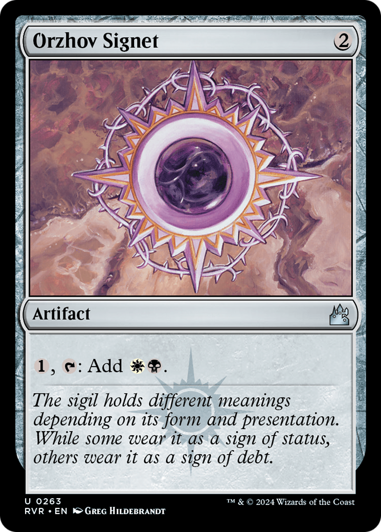 Orzhov Signet [Ravnica Remastered] MTG Single Magic: The Gathering | Red Claw Gaming