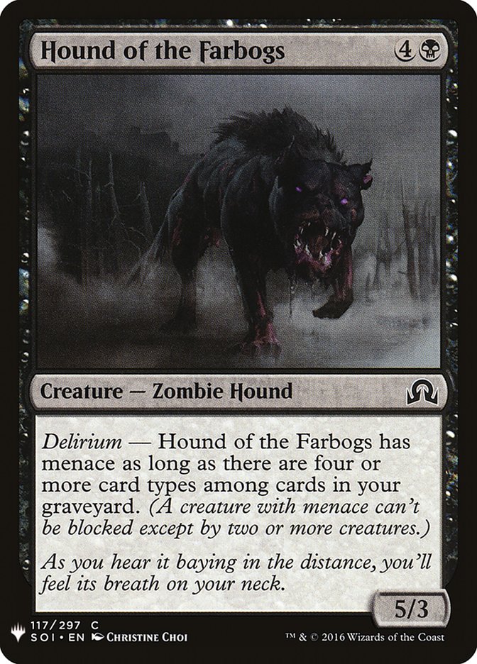 Hound of the Farbogs [Mystery Booster] MTG Single Magic: The Gathering | Red Claw Gaming