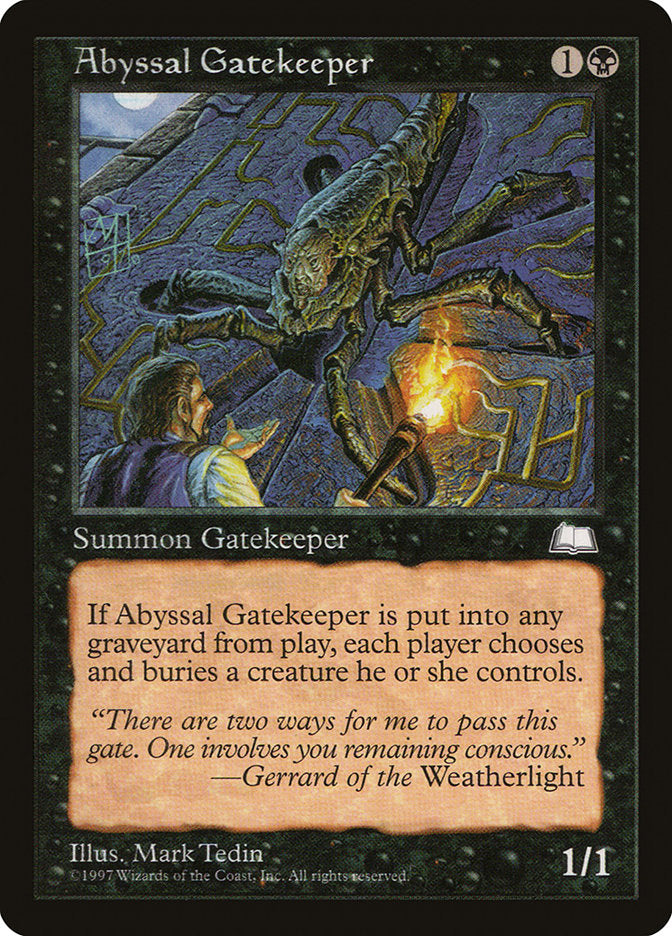 Abyssal Gatekeeper [Weatherlight] MTG Single Magic: The Gathering | Red Claw Gaming