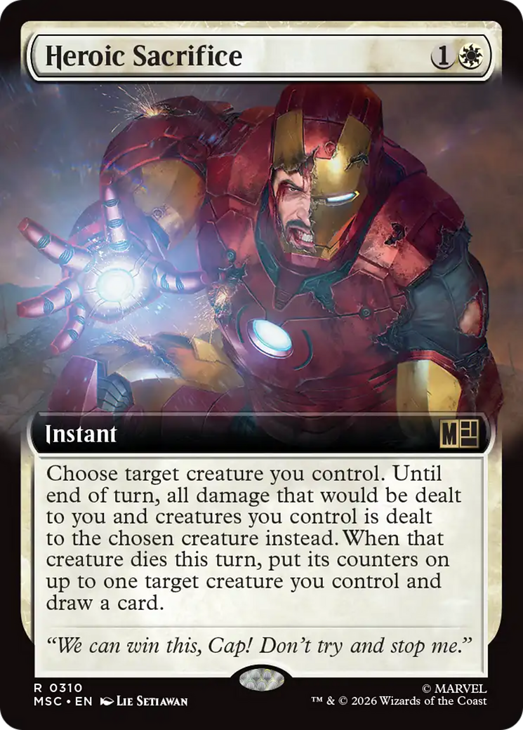 Heroic Sacrifice (Extended Art) [Marvel Super Heroes Commander] | Red Claw Gaming