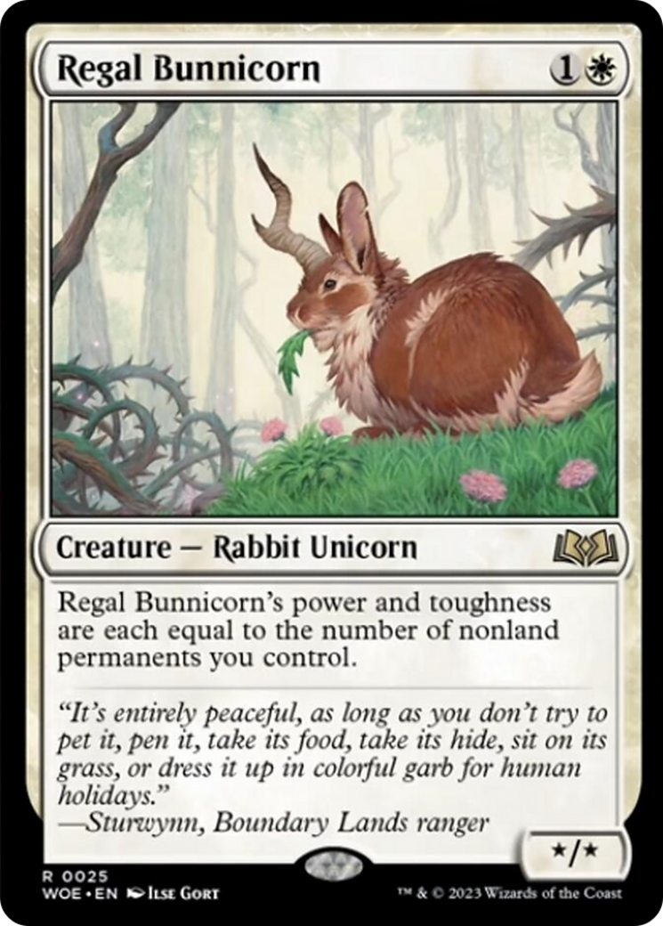 Regal Bunnicorn [Wilds of Eldraine] MTG Single Magic: The Gathering    | Red Claw Gaming
