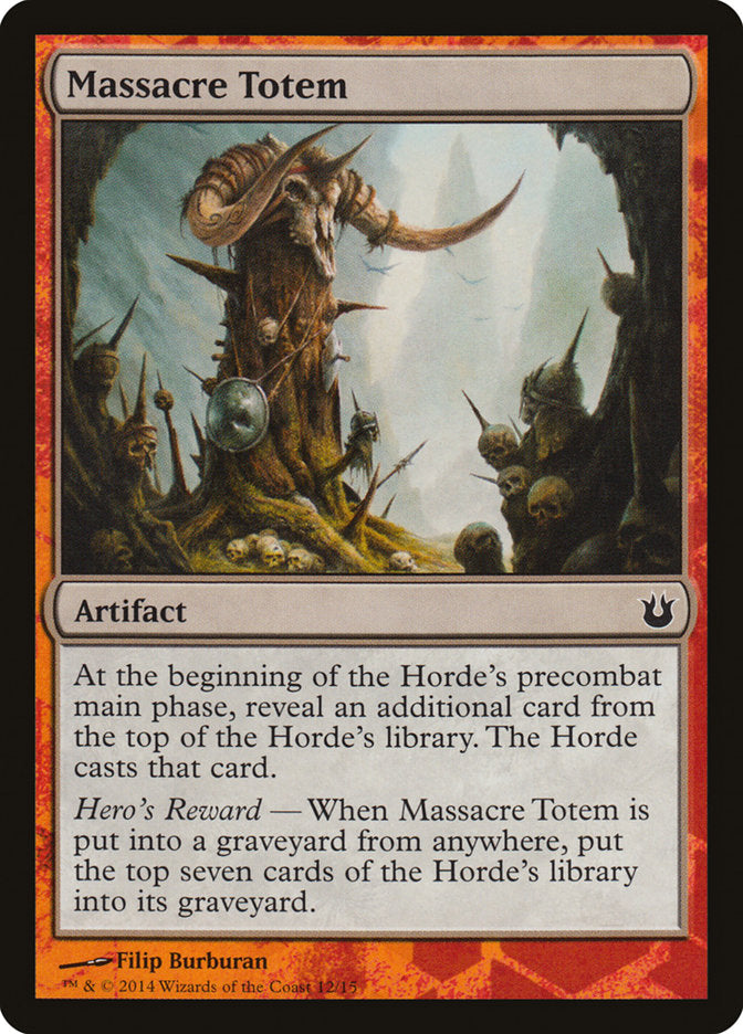 Massacre Totem [Born of the Gods Battle the Horde] MTG Single Magic: The Gathering | Red Claw Gaming