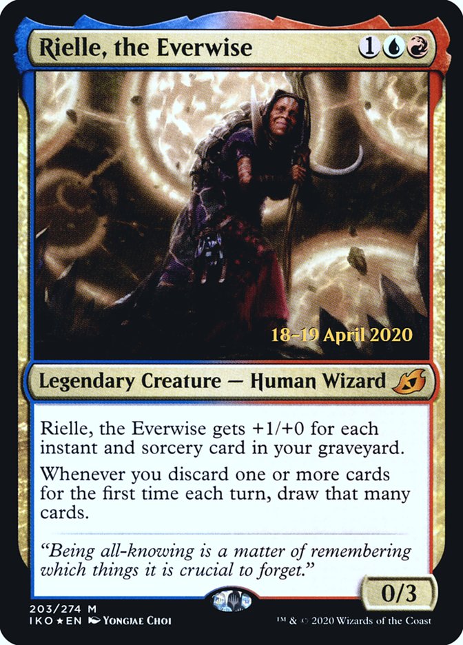 Rielle, the Everwise [Ikoria: Lair of Behemoths Prerelease Promos] MTG Single Magic: The Gathering | Red Claw Gaming