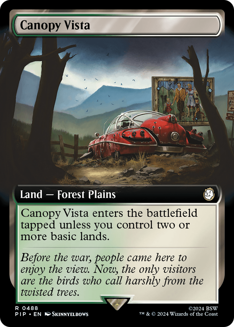 Canopy Vista (Extended Art) [Fallout] MTG Single Magic: The Gathering    | Red Claw Gaming