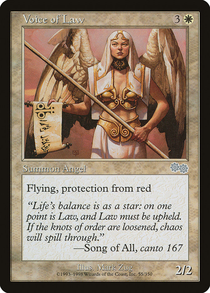 Voice of Law [Urza's Saga] MTG Single Magic: The Gathering | Red Claw Gaming