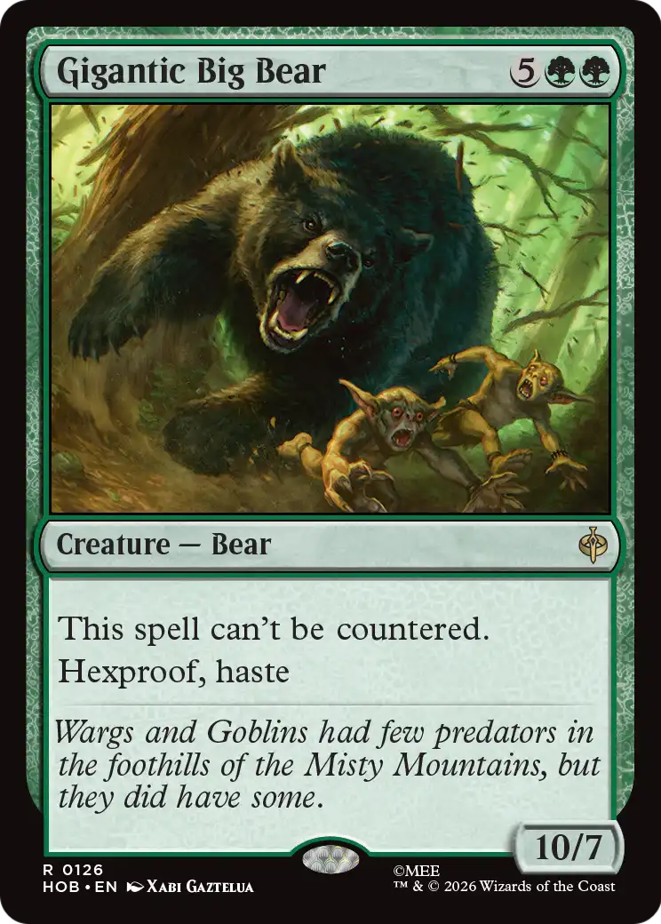 Gigantic Big Bear [The Hobbit] | Red Claw Gaming
