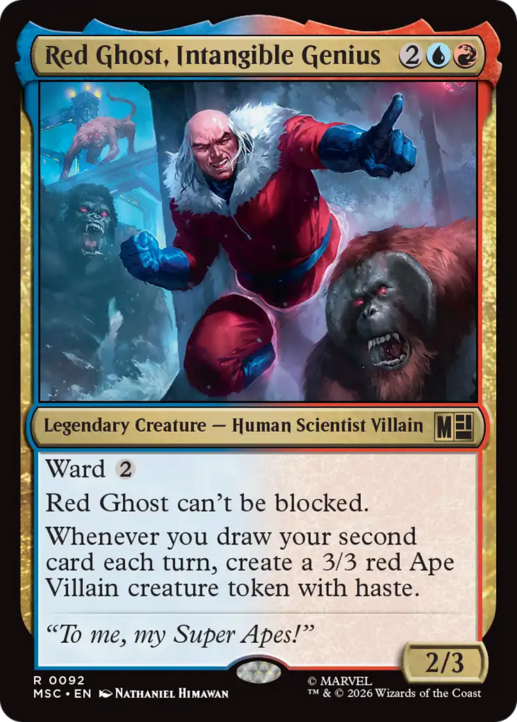 Red Ghost, Intangible Genius [Marvel Super Heroes Commander] MTG Single Magic: The Gathering | Red Claw Gaming