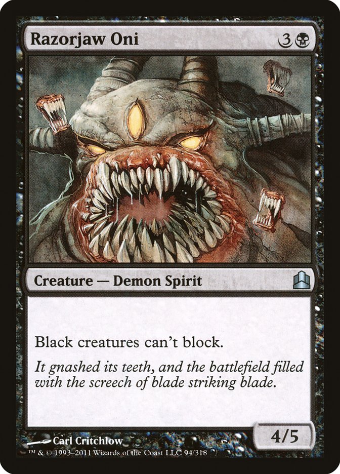 Razorjaw Oni [Commander 2011] MTG Single Magic: The Gathering | Red Claw Gaming