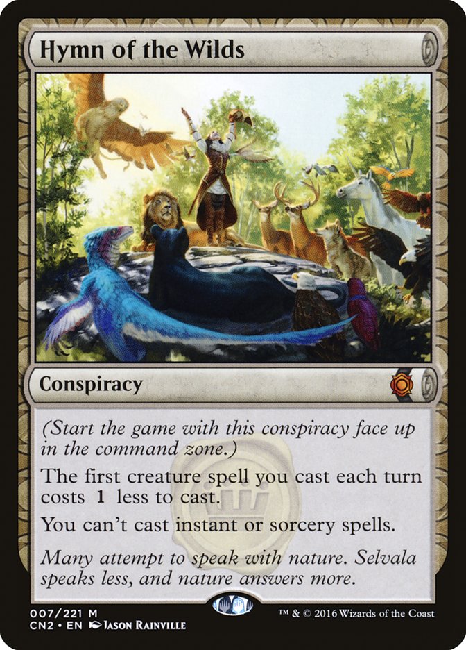 Hymn of the Wilds [Conspiracy: Take the Crown] MTG Single Magic: The Gathering | Red Claw Gaming
