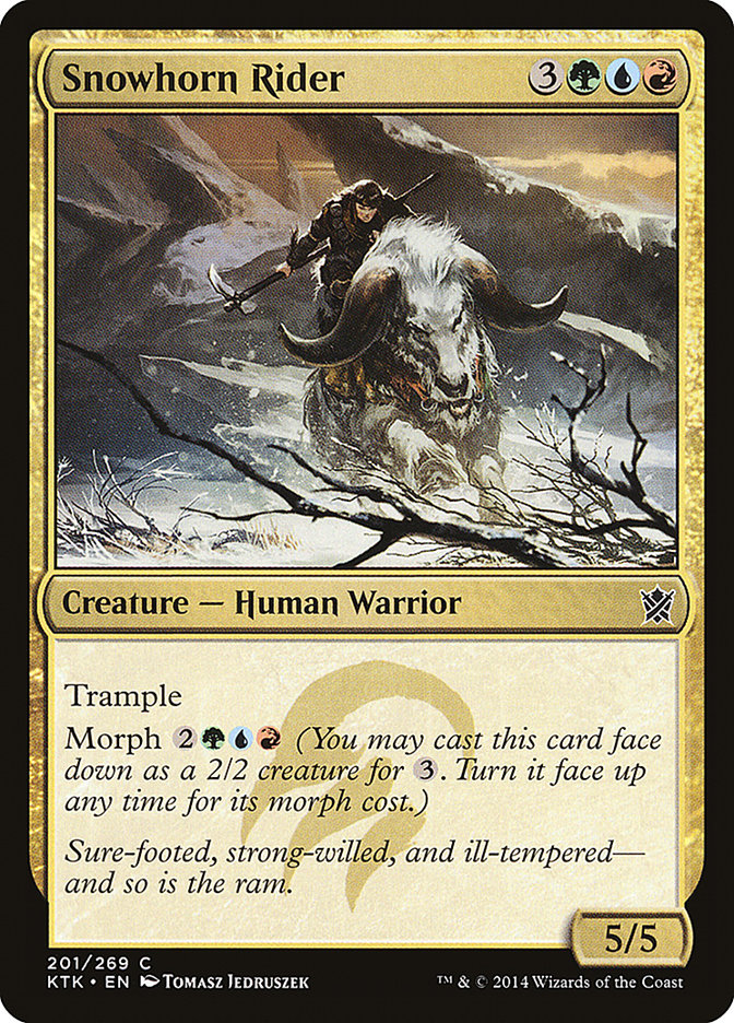Snowhorn Rider [Khans of Tarkir] MTG Single Magic: The Gathering | Red Claw Gaming