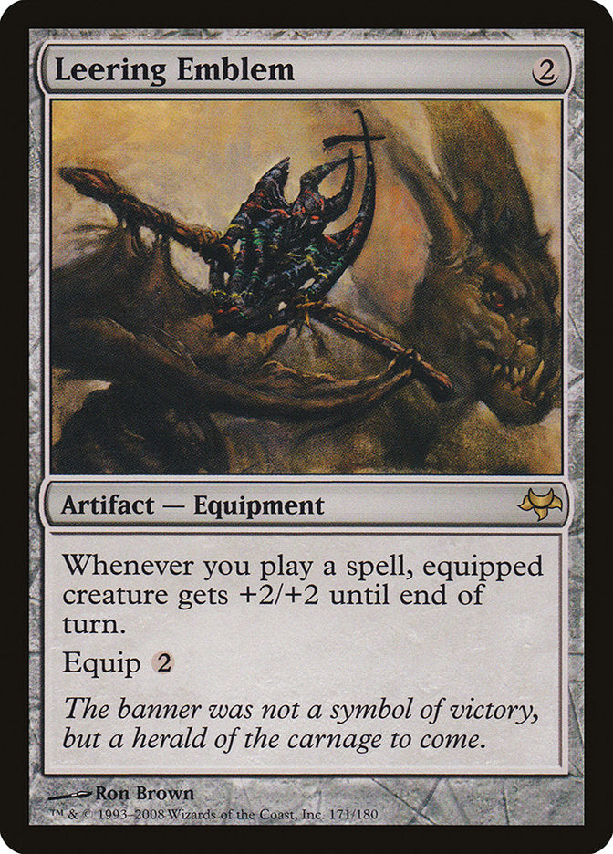 Leering Emblem [Eventide] MTG Single Magic: The Gathering | Red Claw Gaming