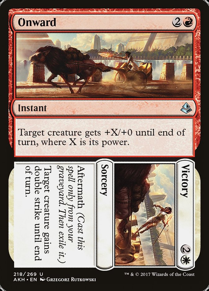Onward // Victory [Amonkhet] MTG Single Magic: The Gathering | Red Claw Gaming