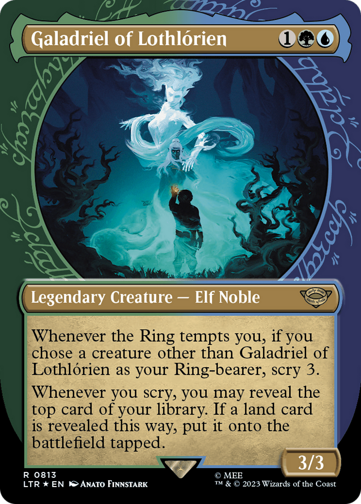 Galadriel of Lothlorien (Showcase) (Surge Foil) [The Lord of the Rings: Tales of Middle-Earth] MTG Single Magic: The Gathering | Red Claw Gaming