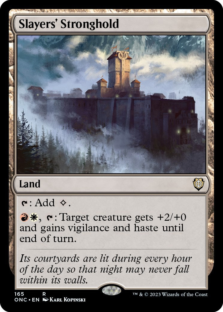 Slayers' Stronghold [Phyrexia: All Will Be One Commander] MTG Single Magic: The Gathering | Red Claw Gaming