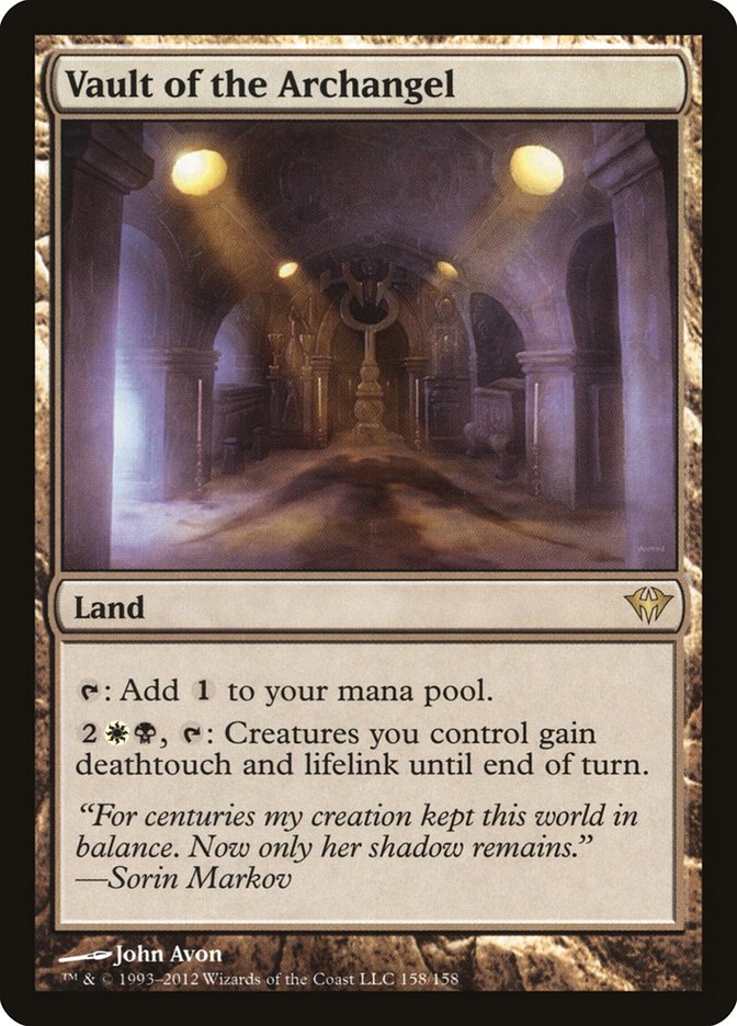 Vault of the Archangel [Dark Ascension] MTG Single Magic: The Gathering | Red Claw Gaming