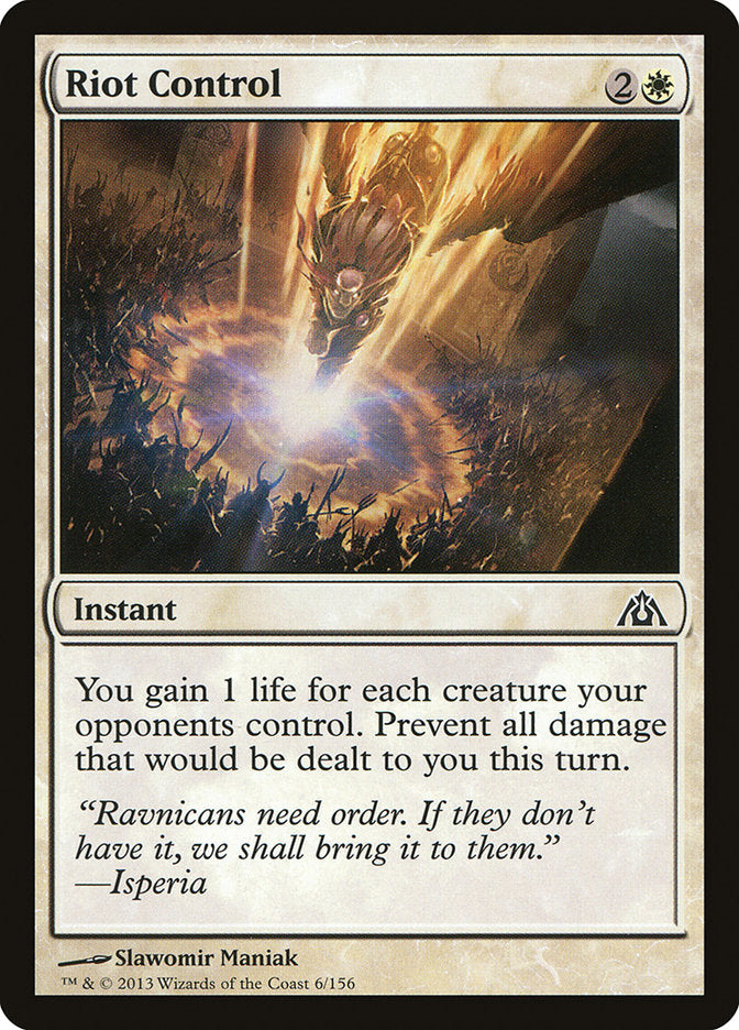 Riot Control [Dragon's Maze] MTG Single Magic: The Gathering | Red Claw Gaming