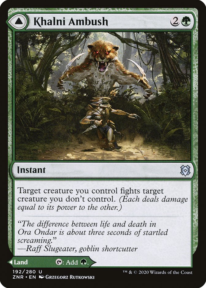 Khalni Ambush // Khalni Territory [Zendikar Rising] MTG Single Magic: The Gathering | Red Claw Gaming