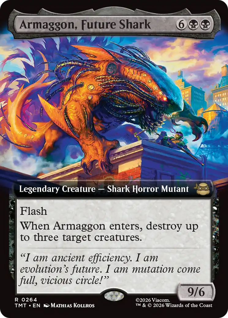 Armaggon, Future Shark (Extended Art) [Teenage Mutant Ninja Turtles] MTG Single Magic: The Gathering | Red Claw Gaming