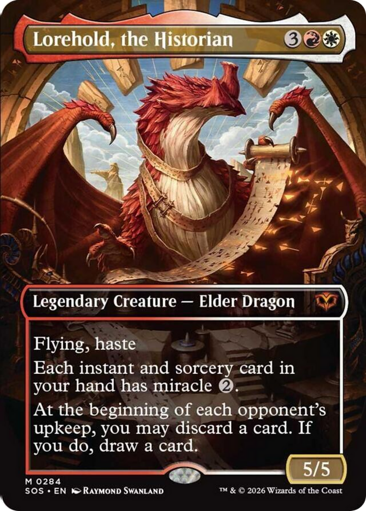 Lorehold, the Historian (Borderless) [Secrets of Strixhaven] MTG Single Magic: The Gathering | Red Claw Gaming