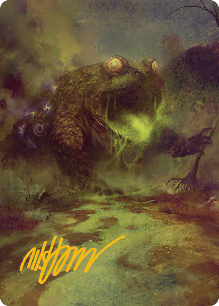 The Gitrog Monster Art Card (Gold-Stamped Signature) [Bloomburrow Art Series] MTG Single Magic: The Gathering | Red Claw Gaming