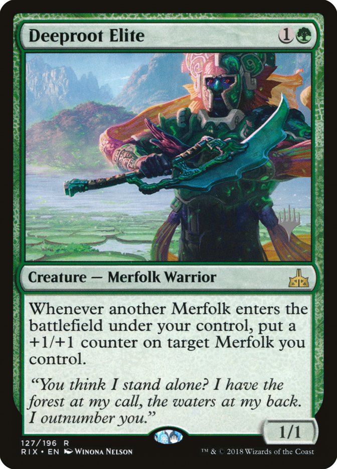 Deeproot Elite (Promo Pack) [Rivals of Ixalan Promos] MTG Single Magic: The Gathering | Red Claw Gaming
