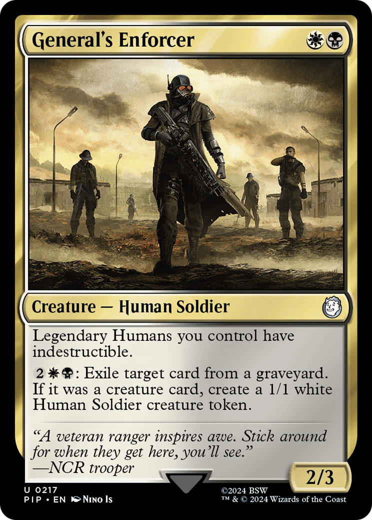 General's Enforcer [Fallout] MTG Single Magic: The Gathering | Red Claw Gaming