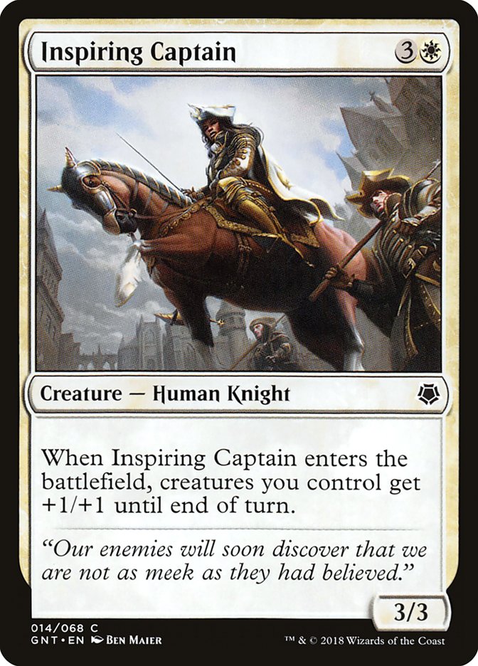 Inspiring Captain [Game Night 2018] MTG Single Magic: The Gathering | Red Claw Gaming