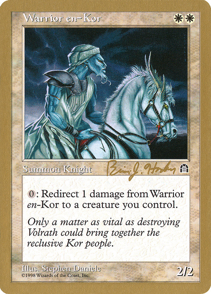 Warrior en-Kor (Brian Hacker) [World Championship Decks 1998] MTG Single Magic: The Gathering | Red Claw Gaming