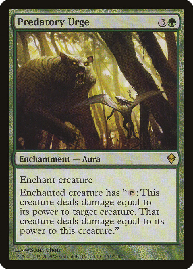 Predatory Urge [Zendikar] MTG Single Magic: The Gathering | Red Claw Gaming