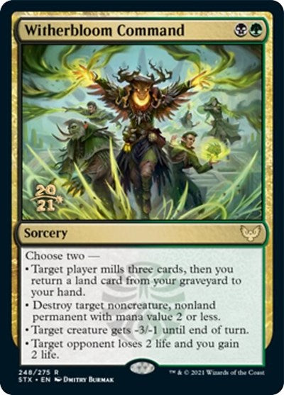 Witherbloom Command [Strixhaven: School of Mages Prerelease Promos] MTG Single Magic: The Gathering | Red Claw Gaming