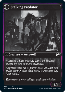 Shady Traveler // Stalking Predator [Innistrad: Double Feature] MTG Single Magic: The Gathering | Red Claw Gaming