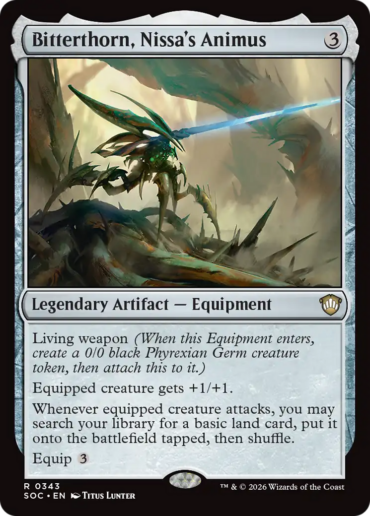 Bitterthorn, Nissa's Animus [Secrets of Strixhaven Commander] MTG Single Magic: The Gathering | Red Claw Gaming