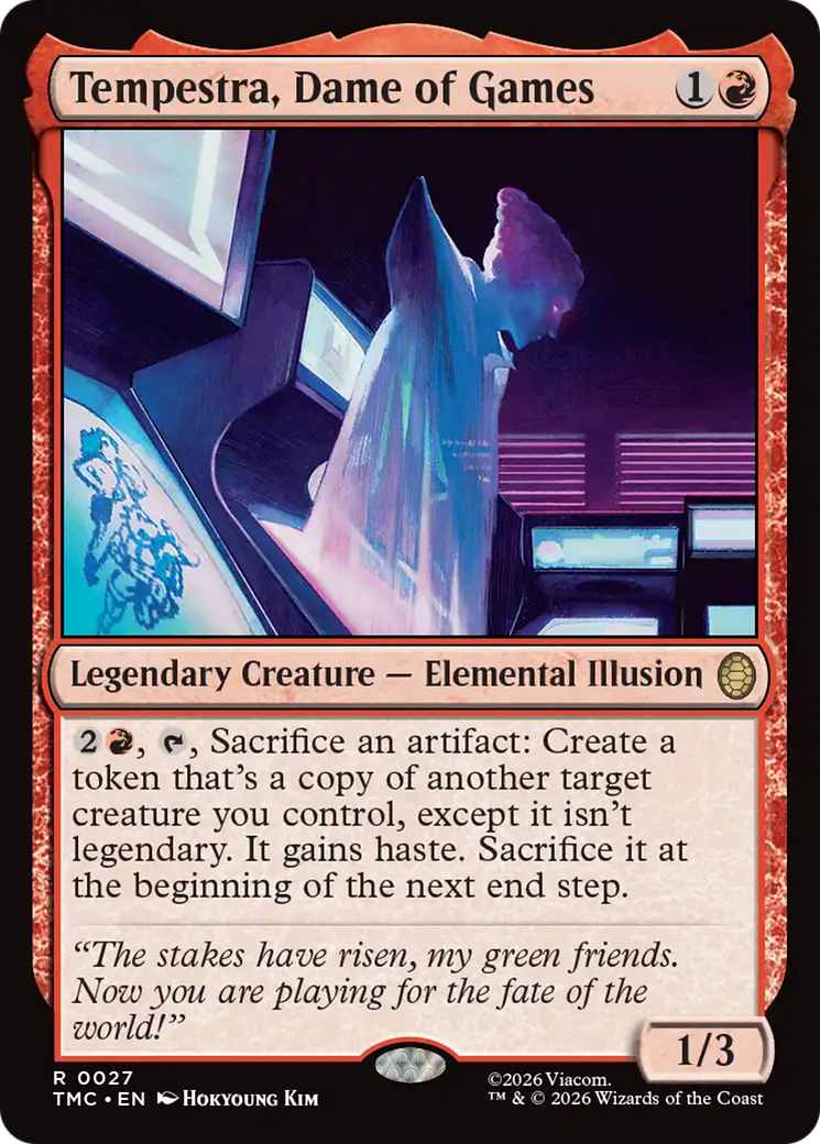Tempestra, Dame of Games [Teenage Mutant Ninja Turtles Commander] MTG Single Magic: The Gathering | Red Claw Gaming