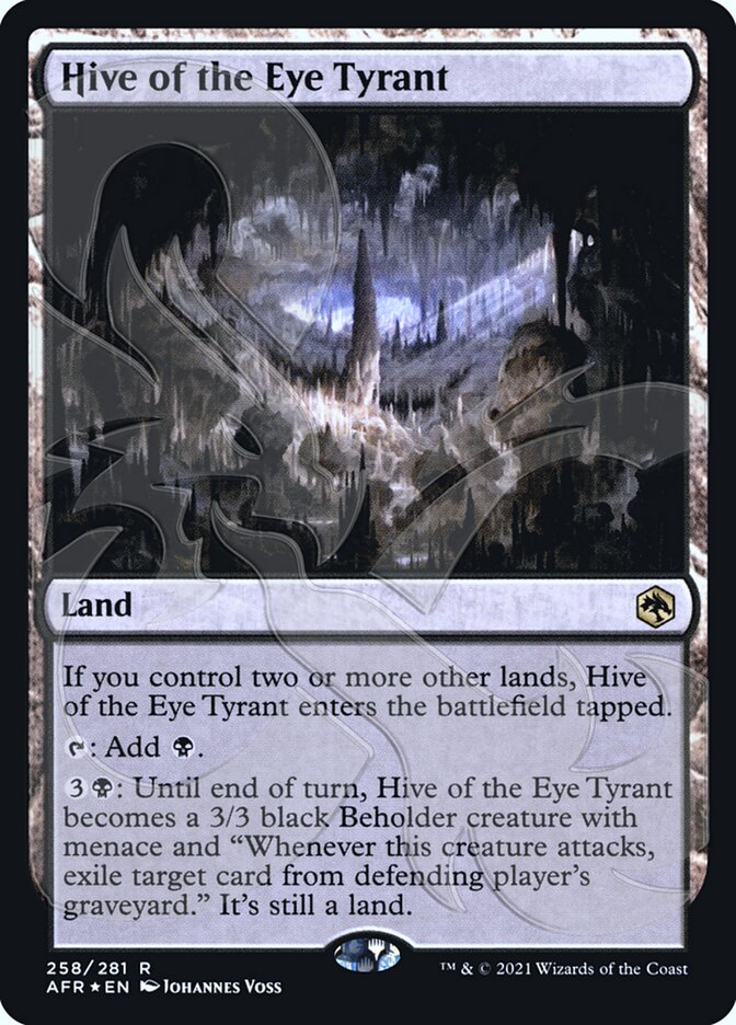 Hive of the Eye Tyrant (Ampersand Promo) [Dungeons & Dragons: Adventures in the Forgotten Realms Promos] MTG Single Magic: The Gathering | Red Claw Gaming