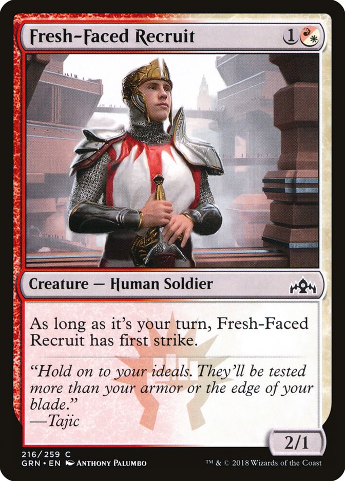 Fresh-Faced Recruit [Guilds of Ravnica] MTG Single Magic: The Gathering | Red Claw Gaming