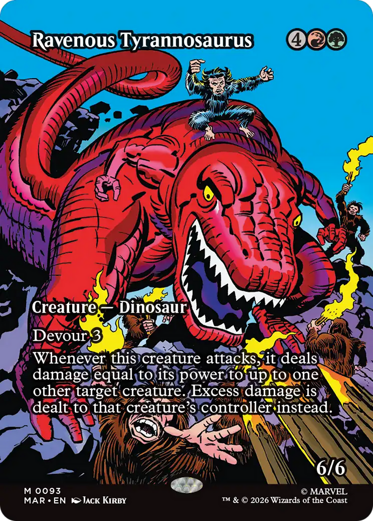 Ravenous Tyrannosaurus (Borderless) [Marvel Universe: Eternal-Legal] | Red Claw Gaming