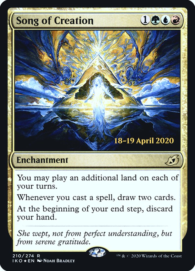 Song of Creation [Ikoria: Lair of Behemoths Prerelease Promos] MTG Single Magic: The Gathering | Red Claw Gaming