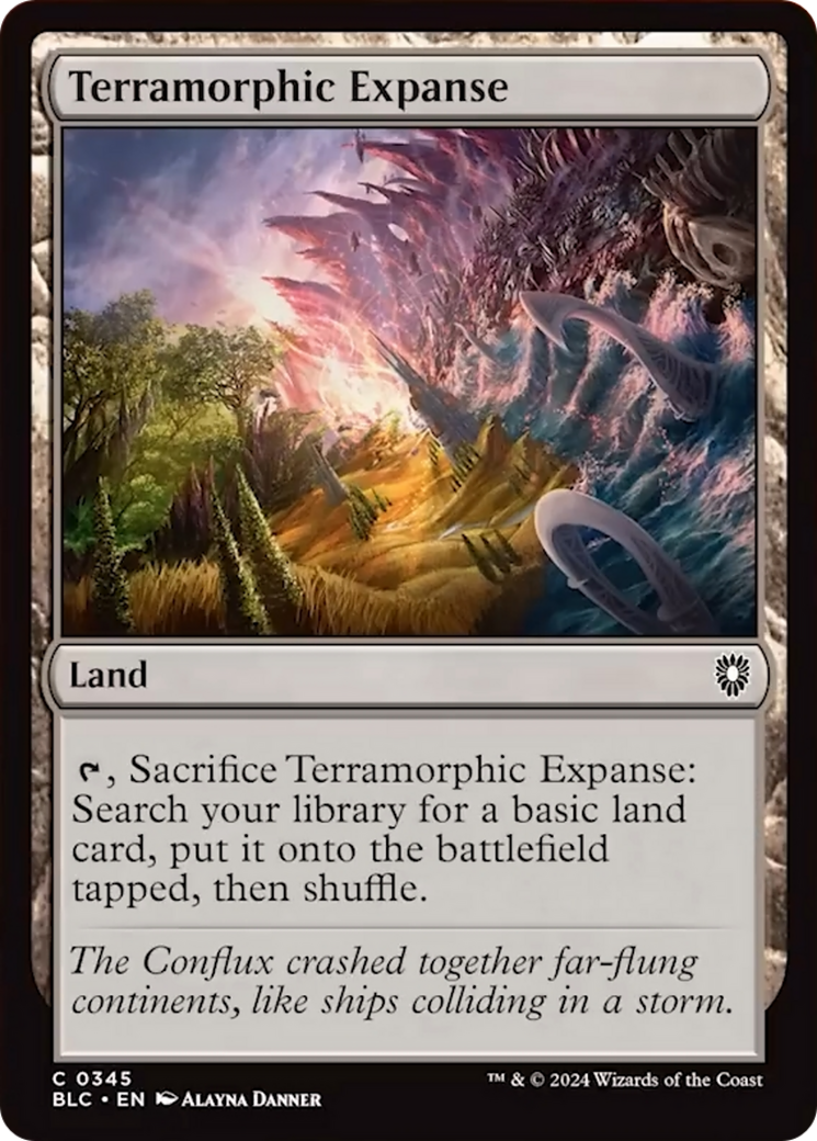 Terramorphic Expanse [Bloomburrow Commander] MTG Single Magic: The Gathering | Red Claw Gaming