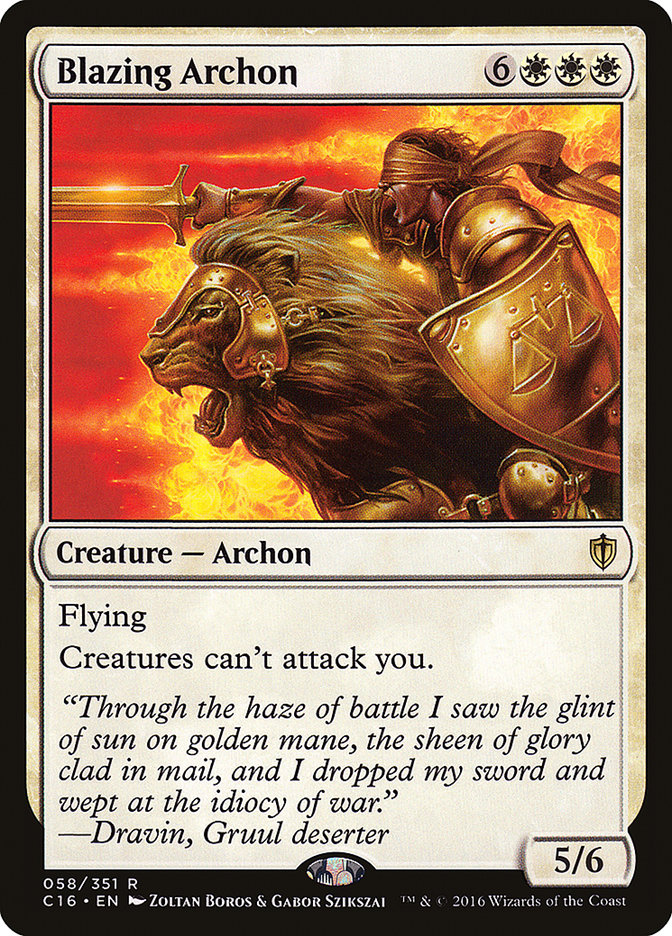Blazing Archon [Commander 2016] MTG Single Magic: The Gathering | Red Claw Gaming