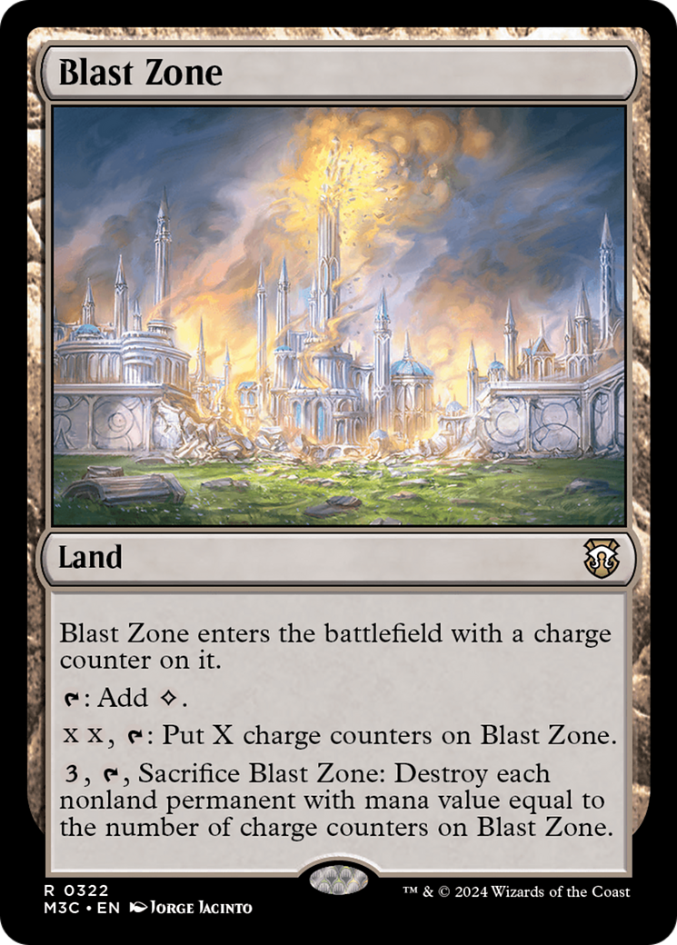 Blast Zone (Ripple Foil) [Modern Horizons 3 Commander] MTG Single Magic: The Gathering | Red Claw Gaming