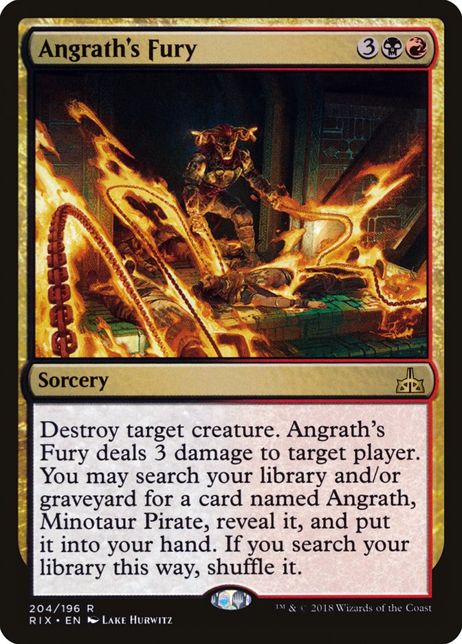 Angrath's Fury [Rivals of Ixalan] MTG Single Magic: The Gathering | Red Claw Gaming