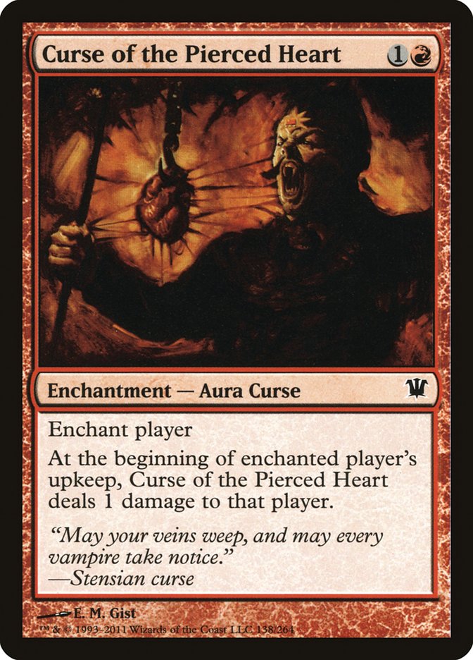 Curse of the Pierced Heart [Innistrad] MTG Single Magic: The Gathering | Red Claw Gaming
