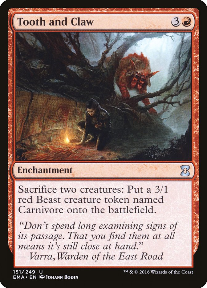 Tooth and Claw [Eternal Masters] MTG Single Magic: The Gathering | Red Claw Gaming