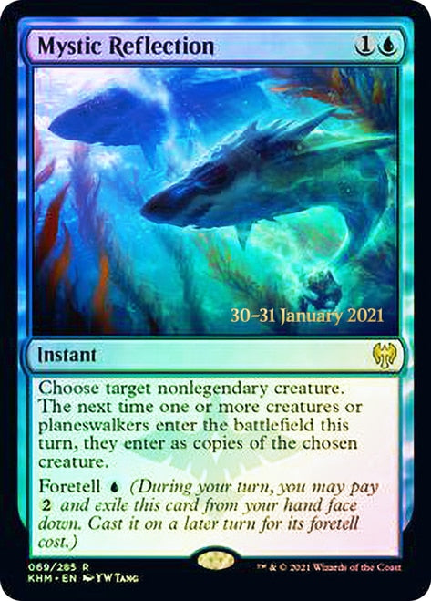 Mystic Reflection [Kaldheim Prerelease Promos] MTG Single Magic: The Gathering | Red Claw Gaming