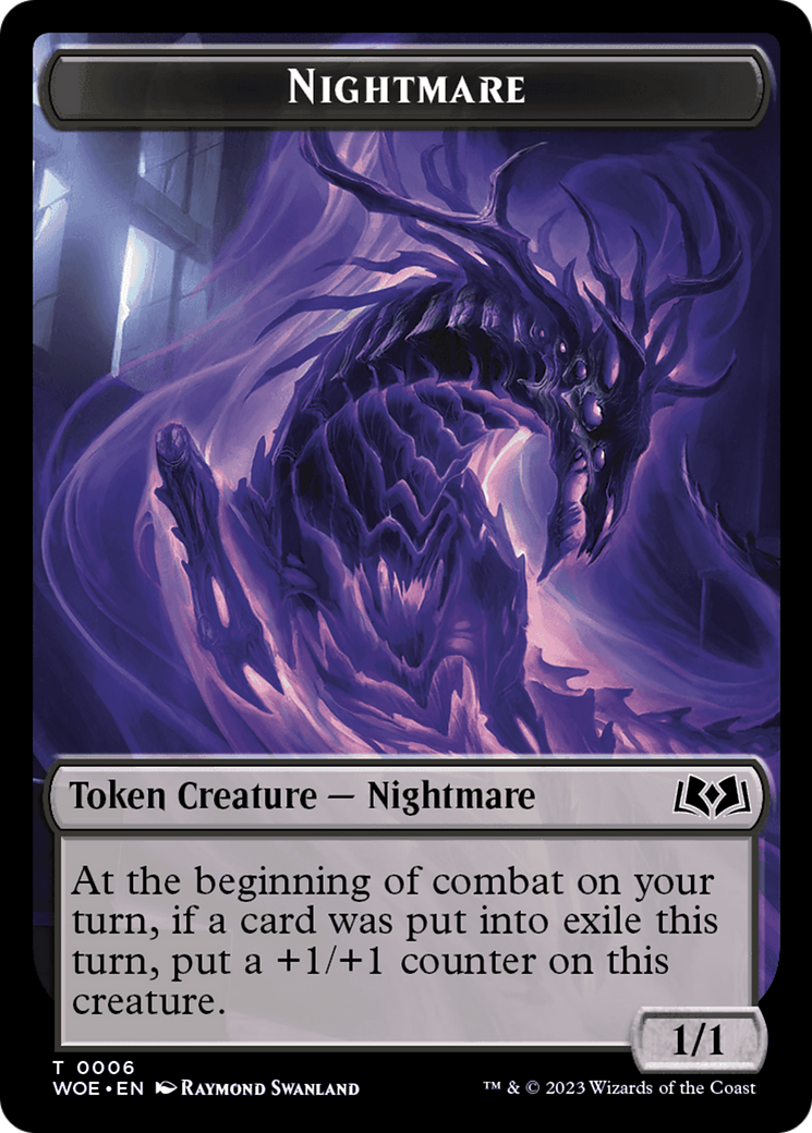 Nightmare // Food (0010) Double-Sided Token [Wilds of Eldraine Tokens] MTG Single Magic: The Gathering | Red Claw Gaming