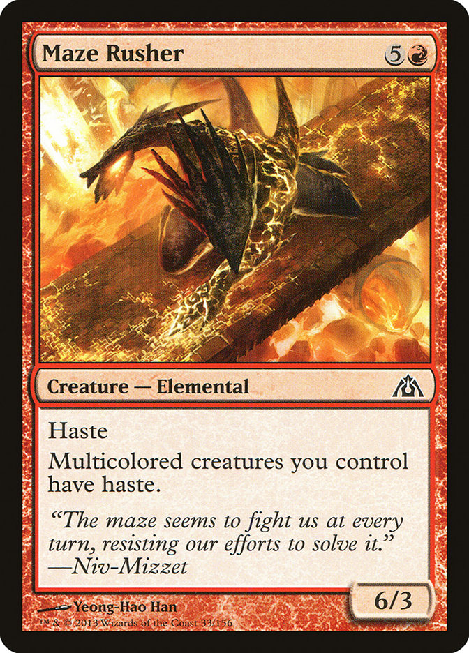 Maze Rusher [Dragon's Maze] MTG Single Magic: The Gathering | Red Claw Gaming