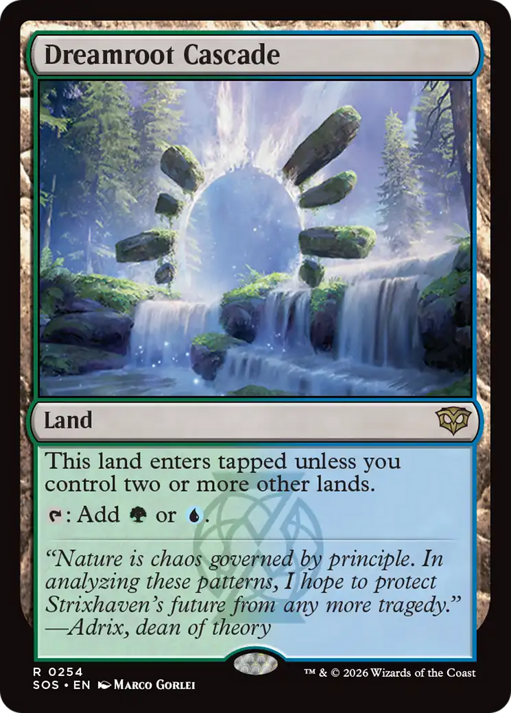 Dreamroot Cascade [Secrets of Strixhaven] MTG Single Magic: The Gathering | Red Claw Gaming