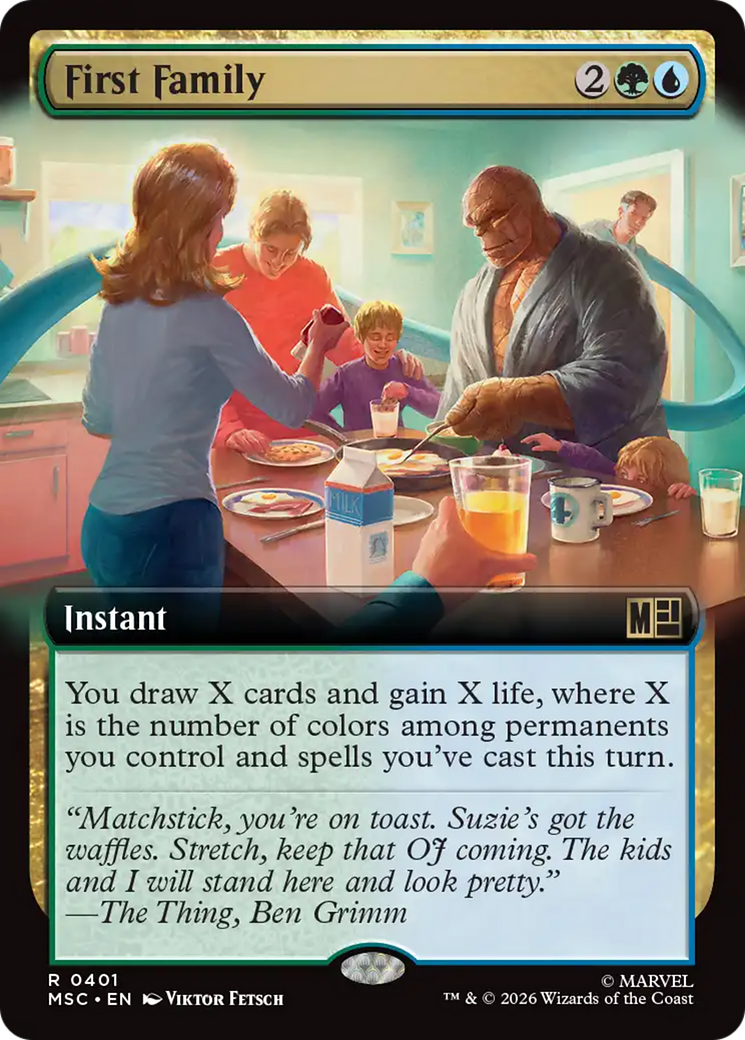 First Family (Extended Art) [Marvel Super Heroes Commander] | Red Claw Gaming