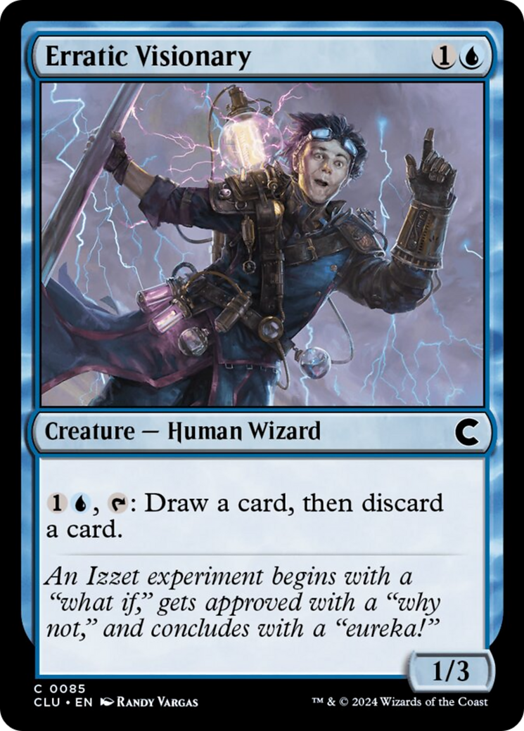 Erratic Visionary [Ravnica: Clue Edition] MTG Single Magic: The Gathering | Red Claw Gaming